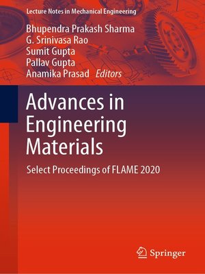 cover image of Advances in Engineering Materials